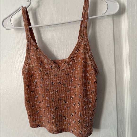 American Eagle Outfitters Brown Cropped Camisole - Picture 2 of 5